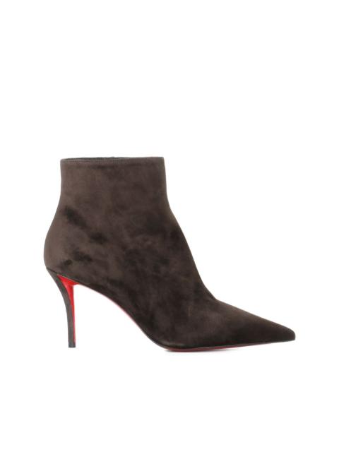 80mm Miss Z Booty suede ankle boots