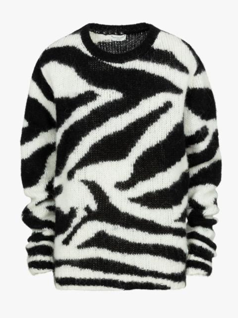 Dries Van Noten LONG ZEBRA SWEATER