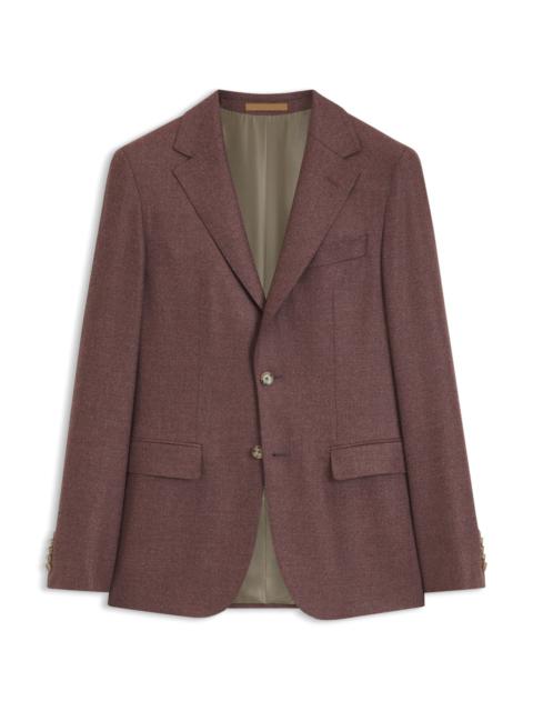 BOSS REGULAR-FIT BLAZER IN VIRGIN WOOL WITH SILK