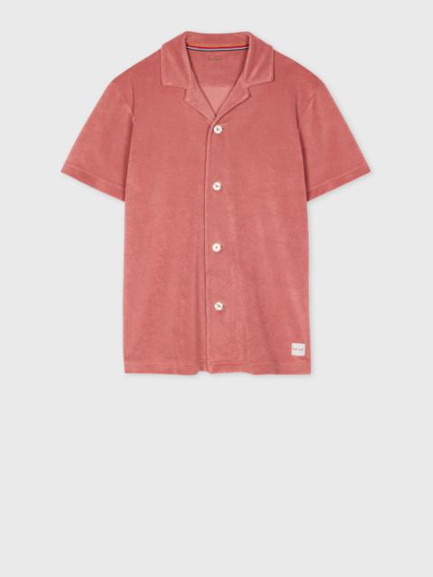 Paul Smith Women's Pink Towelling Short Sleeve Shirt