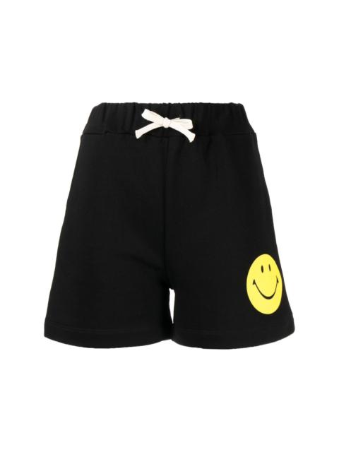 Joshua Sanders smiley-face print cotton shorts
