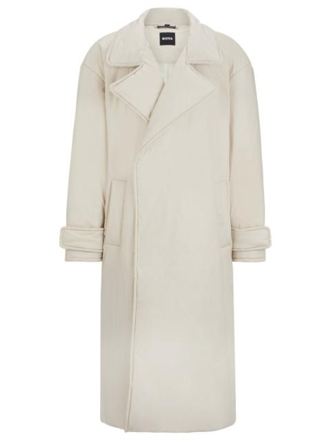 BOSS RELAXED-FIT COAT IN PADDED COTTON