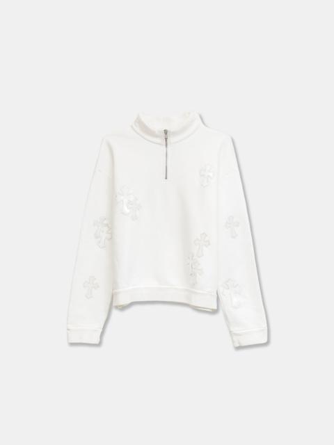 Chrome Hearts Chrome Women’s White PatchWork Quarter Zip