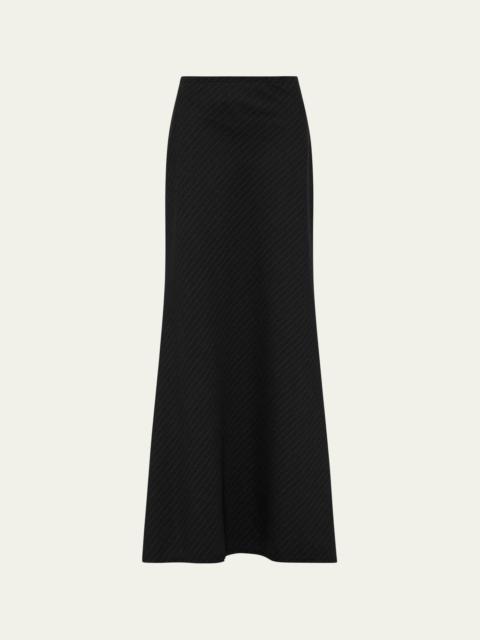 ST. AGNI Pinstripe Maxi Skirt