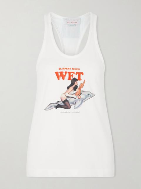 Stella McCartney + Jeff Koons Printed Cotton-jersey Tank Top
