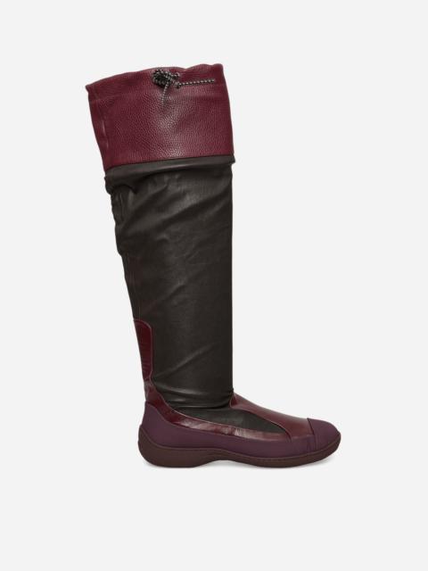 Kiko Kostadinov Women's Avocet Leather Boots Espresso Brown