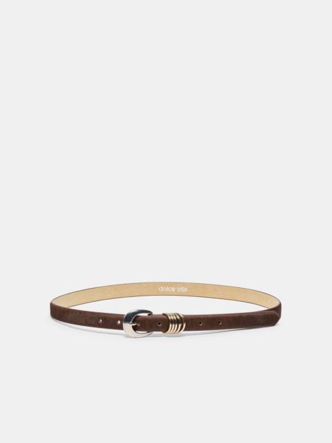 dolce vita CRESCENT BUCKLE BELT CHESTNUT