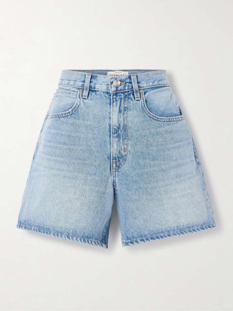 SLVRLAKE Walker distressed denim shorts Light denim