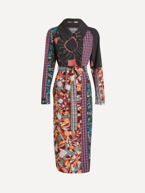 Dries Van Noten Printed Wrap Coat