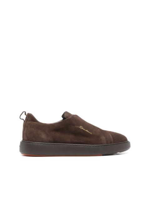 suede slip-on sneakers