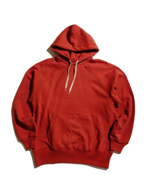 The Real McCoys The Real McCoy’s MC24118 9 Oz. Loopwheel Raglan Hooded Sweatshirt Cherry