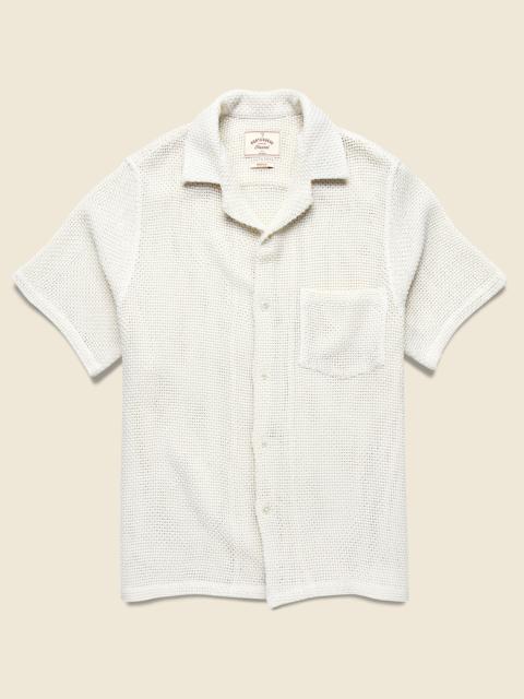 Portuguese Flannel Agora Camp Shirt - White