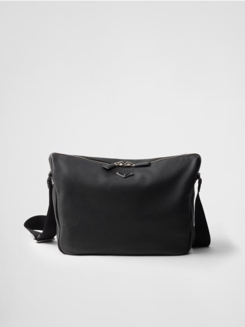 Leather shoulder bag