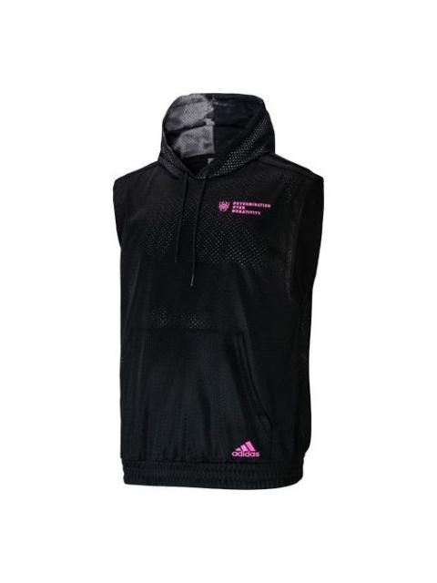 adidas Dm Ss Shooter Basketball Sports Sleeveless Black HE1608