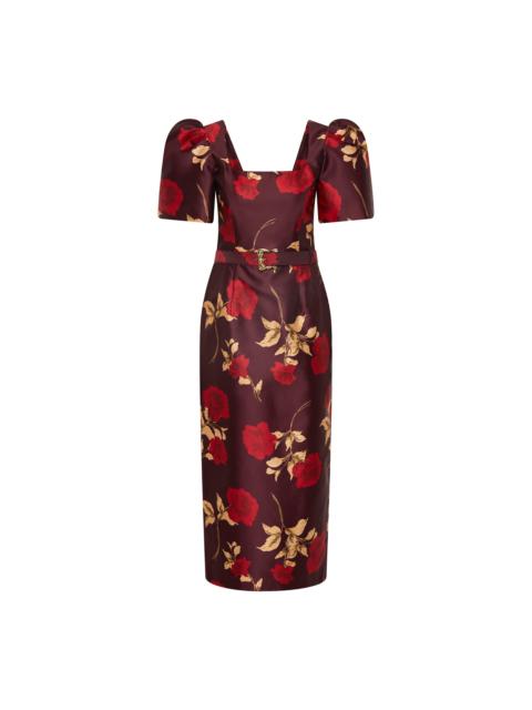 REBECCA VALLANCE Melora Short Sleeve Midi Dress