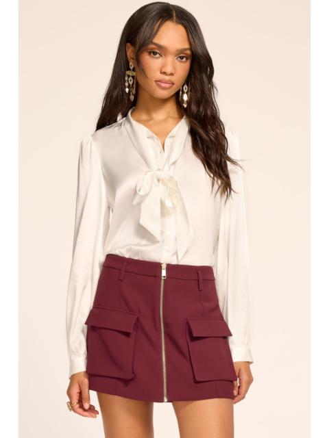 RAMY BROOK Allie Zip Front Mini Skirt
