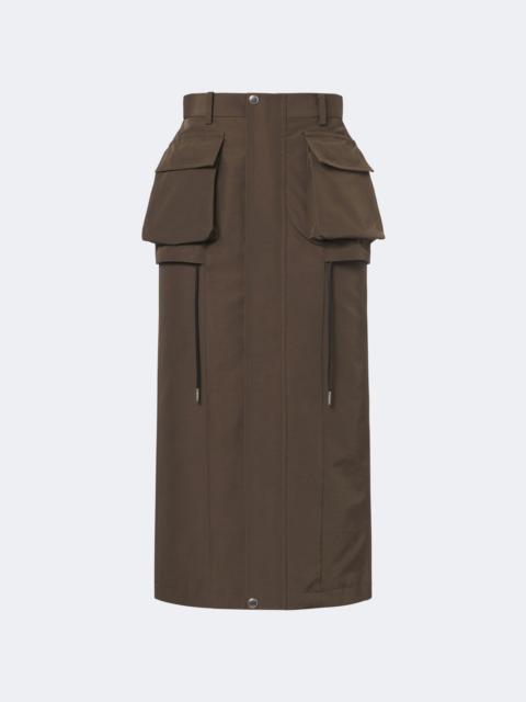 sacai Cotton-blend cargo skirt