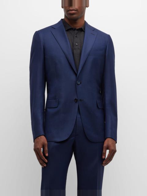 Brioni Men's Textured Solid Two-Piece Suit, Bright Navy