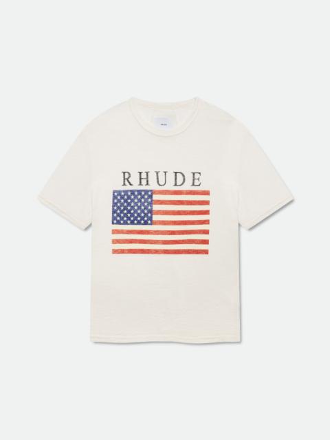 Rhude USA FLAG SLUB TEE