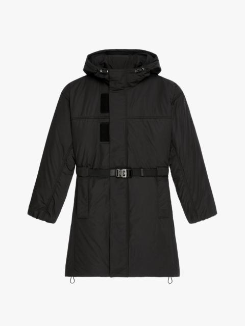 Givenchy PARKA IN NYLON WITH METALLIC DETAILS