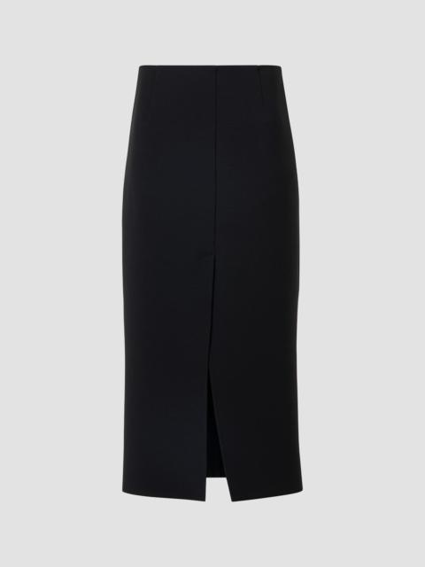 AKRIS Women's Virgin Wool Slit Midi Skirt - Black