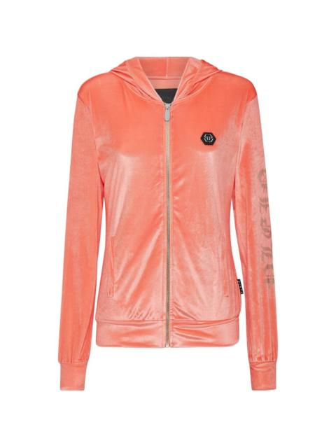 PHILIPP PLEIN logo-detail hoodie