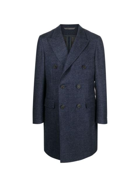 Canali double-breasted wool coat
