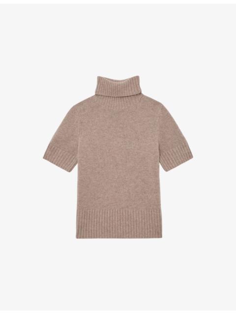 REISS Esme Roll-Neck Cashmere Jumper