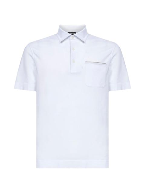 ZEGNA chest pocket-trim polo shirt