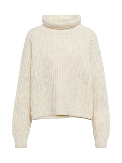 Ribbed cashmere turtleneck sweater