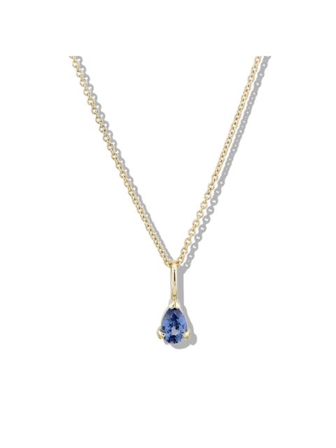 STONE AND STRAND Elegant Pear Birthstone Necklace