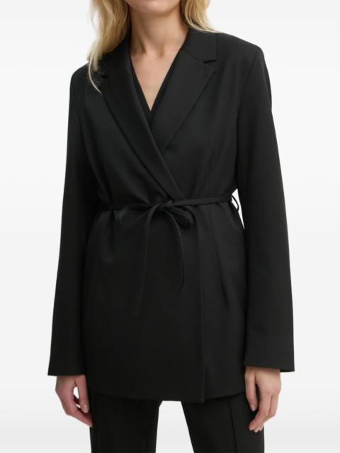 SAMSØE SAMSØE belted V-neck blazer