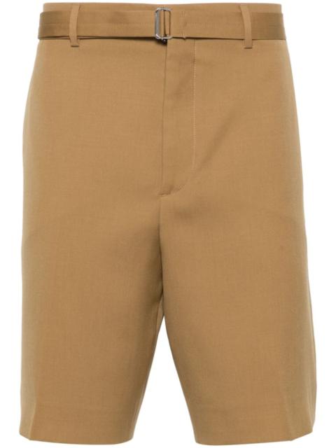 Lanvin pressed crease wool shorts