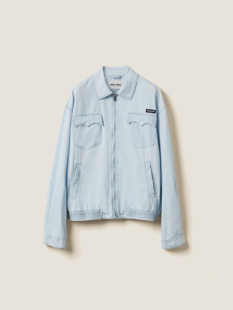 Miu Miu Chambray blouson jacket