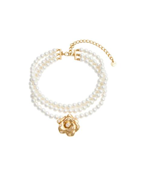 self-portrait pearl choker