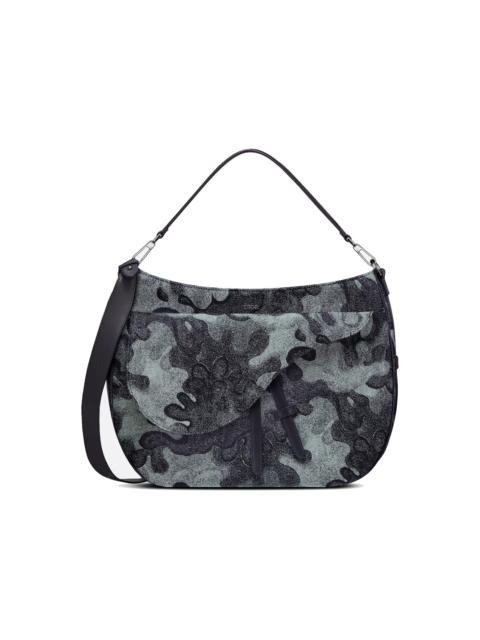 Dior Dior x Peter Doig Saddle Soft Bag Denim Camouflage Jacquard