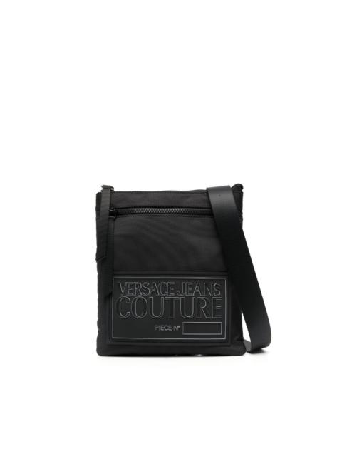 VERSACE JEANS COUTURE logo-patch zip-fastening shoulder bag