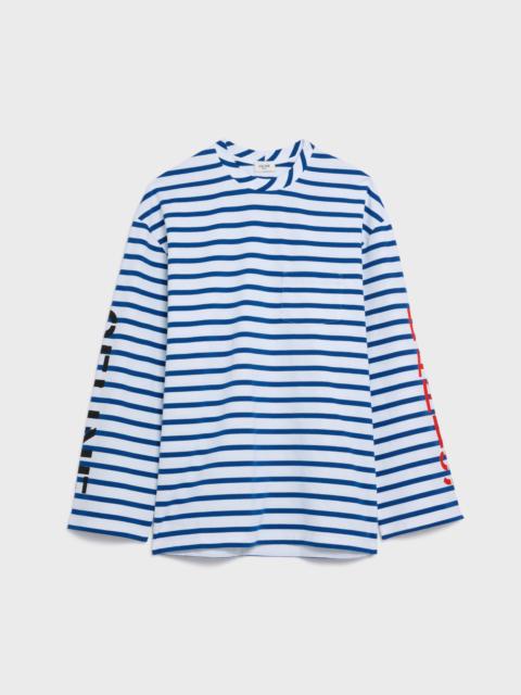 CELINE LONG-SLEEVED T-SHIRT IN striped cotton jersey