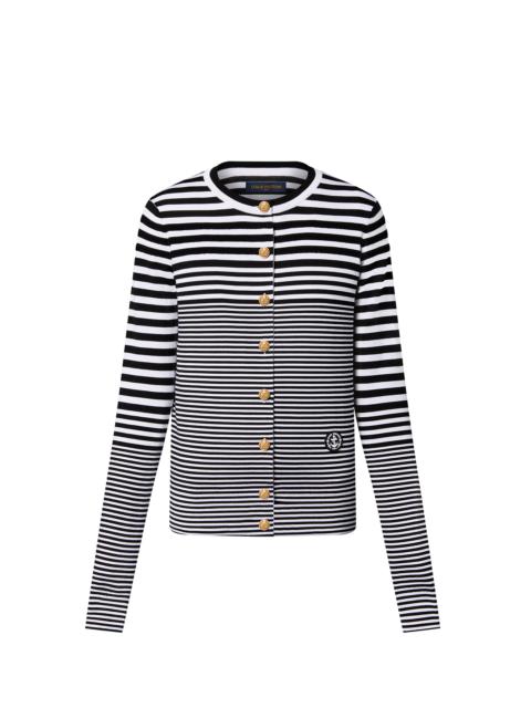 Louis Vuitton Mixed Stripes Knit Cardigan