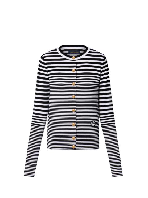 Louis Vuitton Mixed Stripes Knit Cardigan