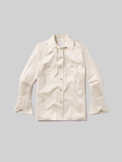 Citizens of Humanity Tulip Sleeve Shirt In Cream