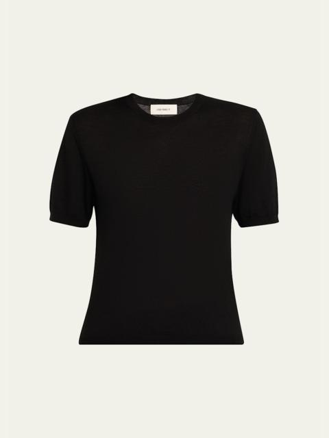 LISA YANG Delila Cashmere Crewneck T-Shirt