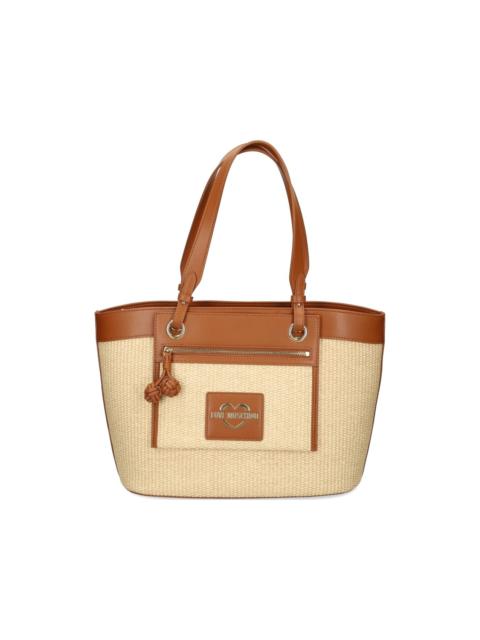 Moschino contrasting-trim tote bag