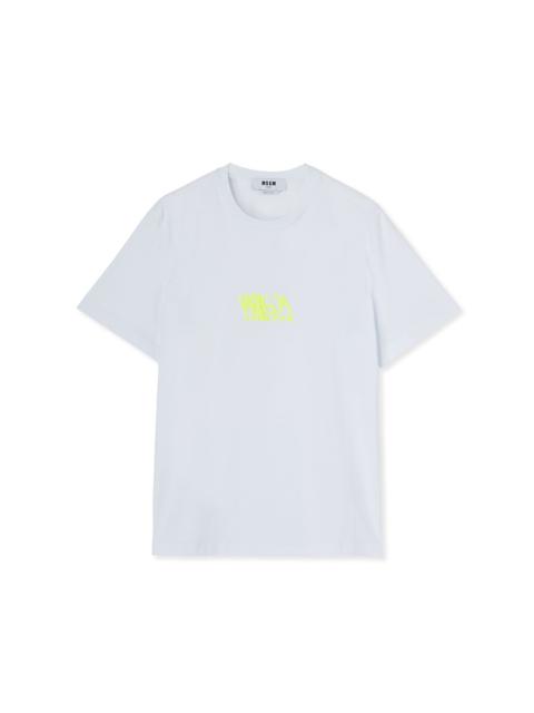 MSGM T-Shirt with graffiti logo