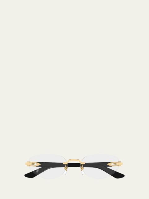 Cartier Cat-Eye Metal Optical Frames