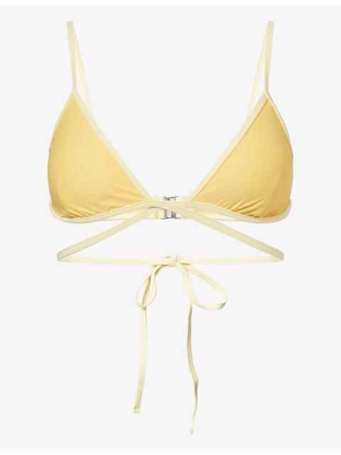 SIMKHAI Harlen Tie-Front Bikini Top