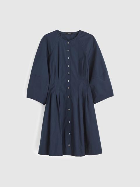 Madewell Sculptural-Sleeve Pleated Mini Dress