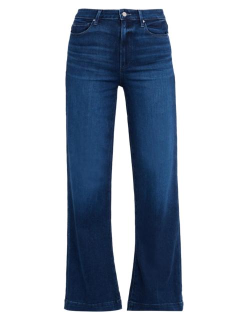 PAIGE Women's Leenah Wide-Leg Jeans - Dark Blue