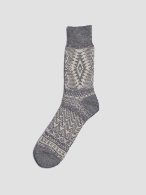 Nigel Cabourn Jelado Salem Socks Grey/Vanilla