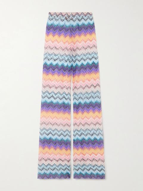 Missoni Printed mesh flared pants Multi